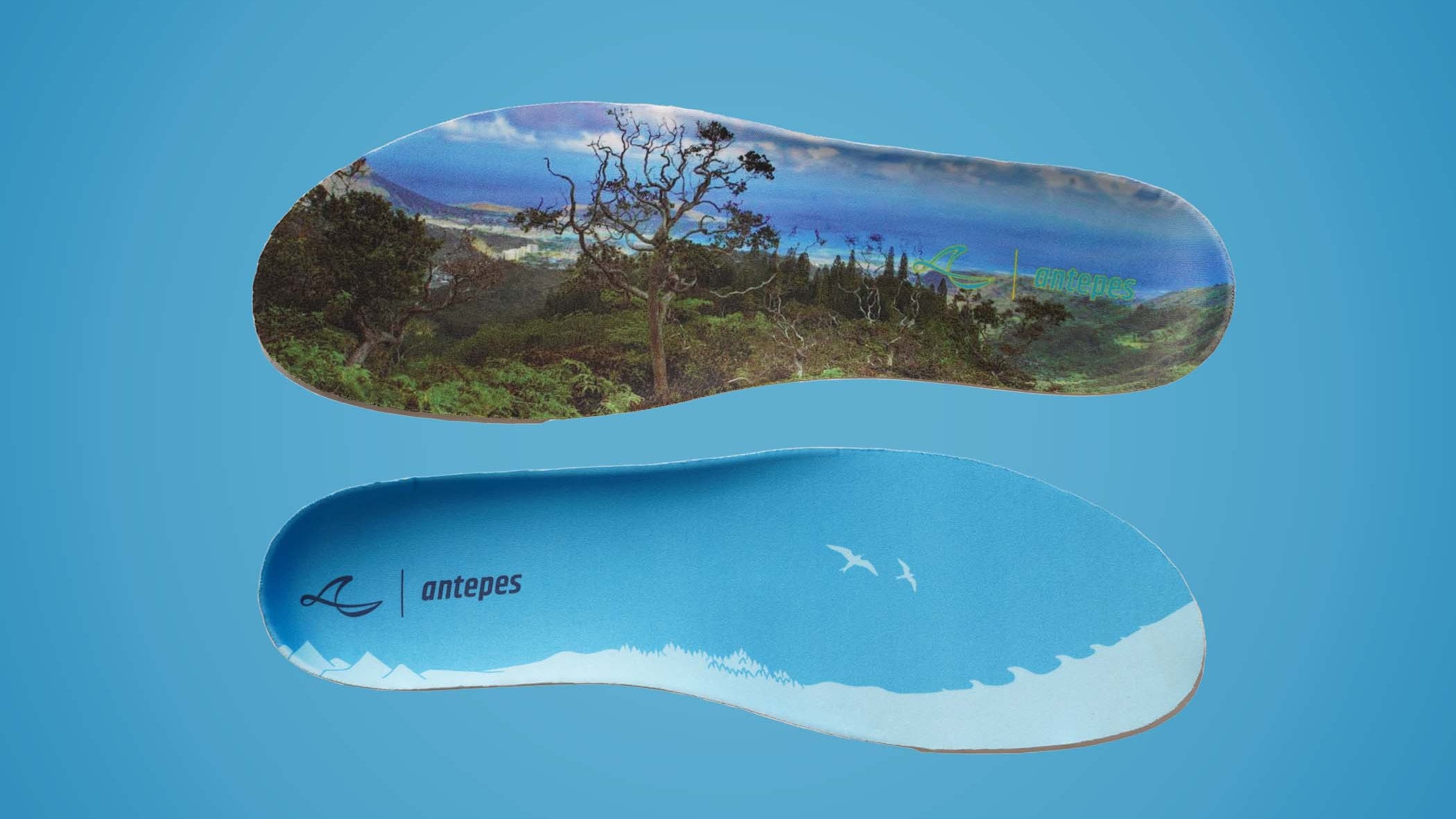 antepes muscle runners insole footbed sockliner Pebax printed picture