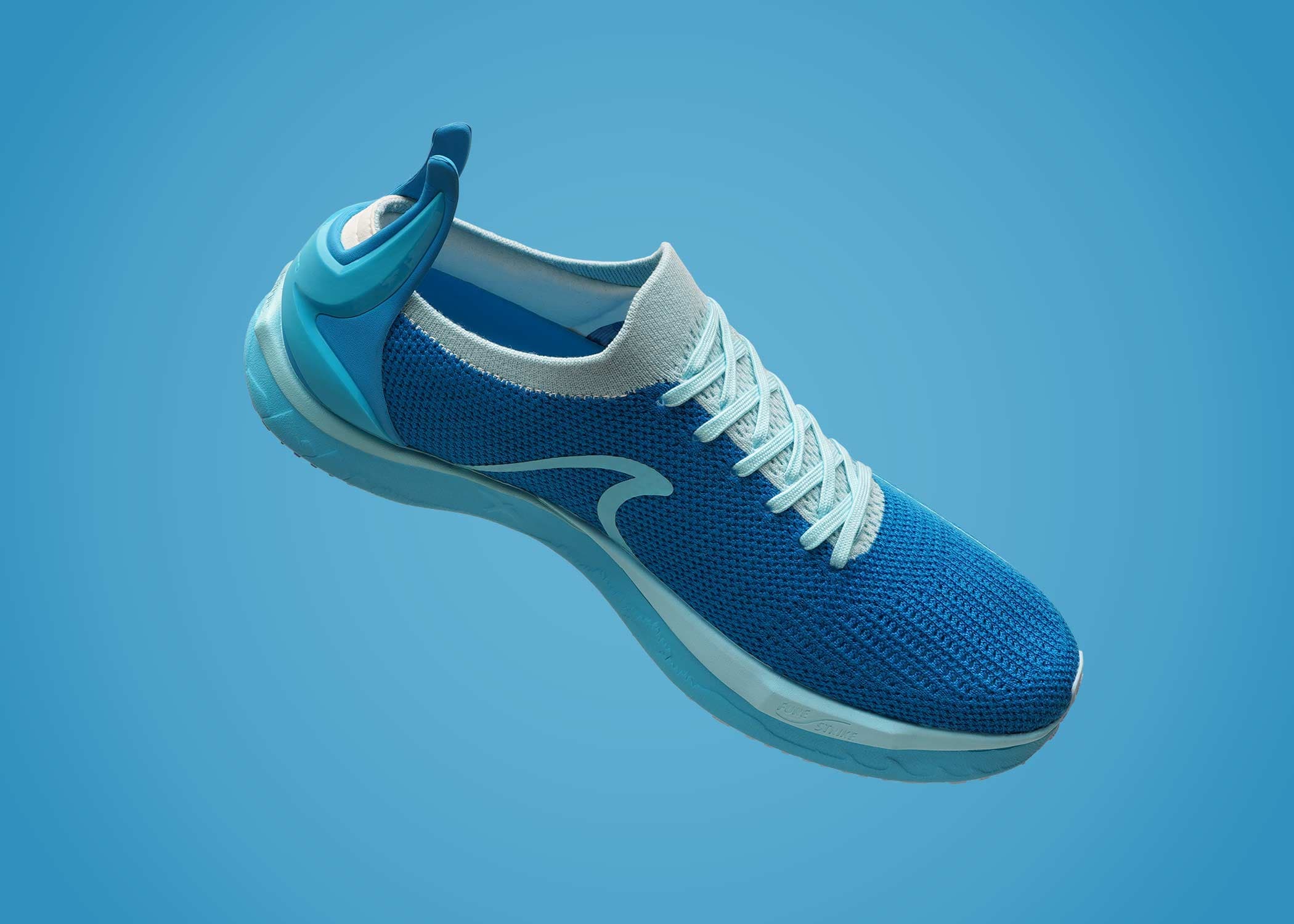 antepes Muscle Runners Hawaii Ocean Blue medial view